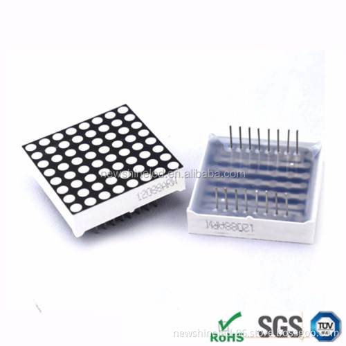 64x64mm DIP Through-Hole 16x16 Dot Matrix LED Display (Red/Green/Blue/Orange) for Indoor Advertising